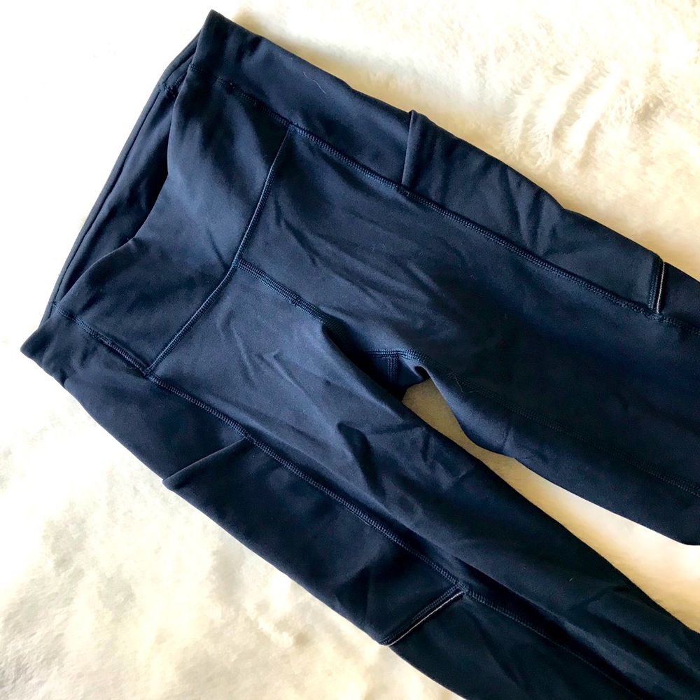 Navy lulu leggings